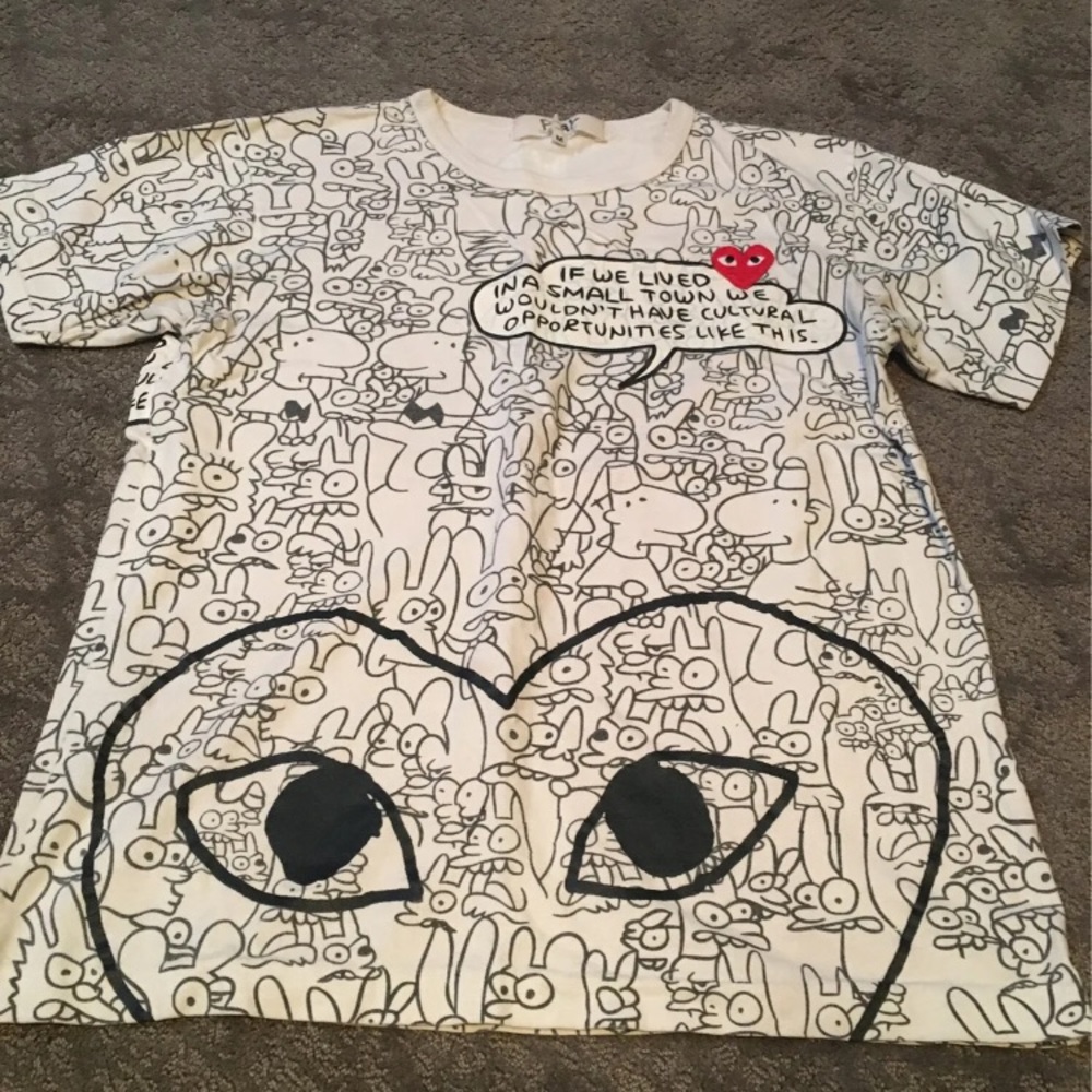 Men’s medium comme de garcon tshirt